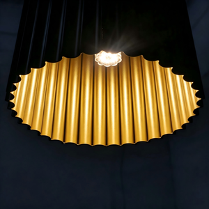 <b>Black</b> Gold Pendant <b>Light</b> Metal Chandelier Cylinder Hanging Lamp Modern European Ceiling Lighting for Hotel Home - Product Image 6