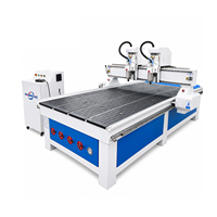 Máquina de Grabado y Tallado CNC de Doble Husillo y 4 Ejes Jinan Mosencnc 1325, Máquina de Corte CNC para Madera, MDF, Acrílico y Aluminio