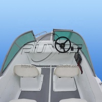 Bateau à moteur sportif de loisirs et de pêche de 15,4 pieds/4,7 m, 6 places, coque en fibre de verre, nouveau design, moteur hors-bord à vendre