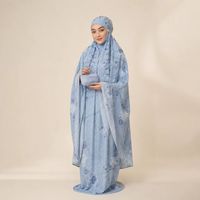 Ensemble de prière de voyage en nylon pour femmes, vêtements islamiques modestes d'Indonésie
