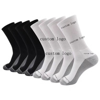 Haute Qualité Conception Sur Mesure Propre Logo Équipage Basketball Coton Noir Unisexe Sport Chaussette Elite
