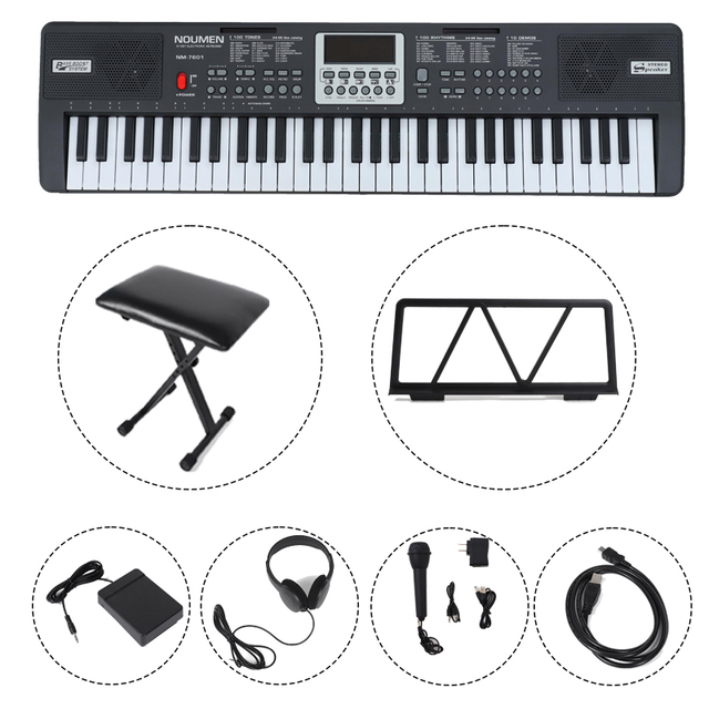 OEM Professional Electronic Organ Piano Keyboard with 61 Keys Music Instruments Keyboard