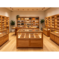Fournisseur d'usine : Vitrine humidor à cigares commerciale à double porte avec éclairage LED, personnalisable