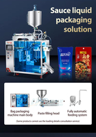 Machine d'emballage de sachets préformés debout pour sauce liquide, jus de fruits, ketchup, huile de cuisson, détergent à lessive