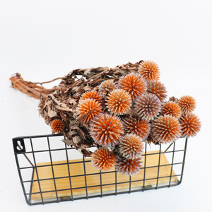 Fleur de Thistle <span class=keywords><strong>Bleu</strong></span> Naturel Minimaliste, Globe Décoratif Rustique pour Mariage à Domicile, Échinops <span class=keywords><strong>Séché</strong></span> et Préservé, Eryngium <span class=keywords><strong>Bleu</strong></span> - Product Image 4