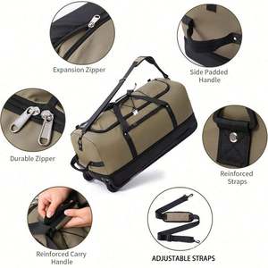 Bolsa de Viaje Plegable y Expandible con Ruedas, Personalizable por el Fabricante, con 2 Ruedas, Tipo Trolley - Product Image 4