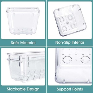 Bestselling 25pcs Clear Plastic Durable Eco-Friendly <b>Large</b> Capacity Space-Saving American Style Drawer Organizer Set 4-Size - Product Image 3