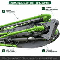 Camión Bomba de Concreto Usado Zoomlion 56m Scania P45 8x4 Diésel 2019 Motor ZLJ5441THBSE para Exportación