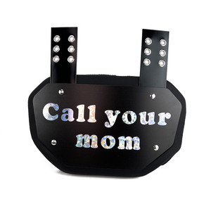 Protectores de Espalda para Fútbol Americano Personalizados para Jóvenes y Adultos, Almohadillas Protectoras de Espalda Baja de Alta Resistencia a Impactos, con Solapas Negras - Product Image 3