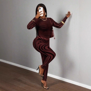 Bộ đồ nữ thời trang gợi cảm, chất liệu xuyên thấu nhẹ, kiểu dáng ôm sát, tay dài, gồm áo và quần GHH12090 - 2026 - Product Image 6