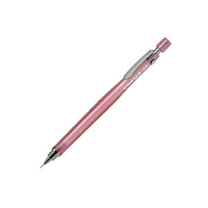 Crayon mécanique HPS-30R 0.3 0.4 0.5 0.7 0.9 mm, corps en plastique transparent moleté, plusieurs couleurs pastel claires, léger - Product Image 3