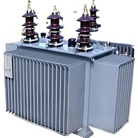 Autotransformateur immergé dans l'huile triphasé S11-M, entrée 35 kV, sortie 380 V, 50/60 Hz, bobine toroïdale, 50-300 kVA