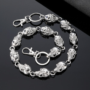 Chaîne de taille en alliage métallique style Hip Hop Punk unisexe, chaîne de corps en alliage de zinc or, argent, noir, gris-argent pour usage quotidien - Product Image 4