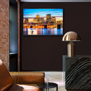 Cuadro Decorativo Moderno con Marco de Porcelana de Cristal, Paisaje Urbano, para Sala de Estar, Hoteles y Restaurantes - Product Image 2