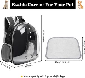Wholesale Expandable Bubble <b>Pet</b> <b>Carrier</b> Airline Approved Travel Backpack Cat <b>Carrier</b> Backpack for Hiking Outdoor Adventures - Product Image 5