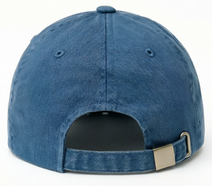 Gorra de Béisbol Azul Bordada, Ajustable con Hebilla Metálica, Gorra Deportiva de Seis Paneles, Gorra de Béisbol para Exteriores, Pesca, Senderismo, Casual - Product Image 6