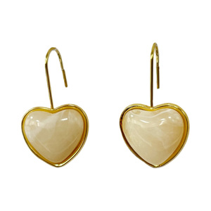 Wholesale Multi Color <b>Heart</b> Stud Earrings 304 Stainless Steel Korean <b>Sweet</b> Minimal Dainty All-match 14k Gold Plated Earrings - Product Image 5