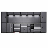 Système d'armoires de garage modulaires OEM/OBM direct usine, taille et couleur personnalisables, rangement d'outils, établi, garantie 3 ans, capacité de charge 200 kg