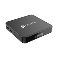 ELEBAO Cast TV Android Box S905X3 G31 MP2 BT Control por Voz 4K BT5.0 2GB 16GB 2.4/5.8G WiFi Set Top Box Smart Digital Android TV Box