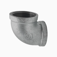 Coude à 90 degrés résistant à la corrosion de haute qualité Matériau de tuyau en acier galvanisé lisse durable Techniques de coulée à filetage interne