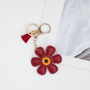 Le sac populaire, un accessoire best-seller sur Instagram, <span class=keywords><strong>porte</strong></span>-clés en cuir et <span class=keywords><strong>porte</strong></span>-clés créatif en émail tournesol, un cadeau original. - Product Image 6