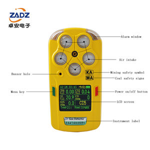 Android 5-in-1 khai thác mỏ phân tích khí Methane Carbon Monoxide Carbon Dioxide nồng độ Detector sản xuất Máy phân tích khí - Product Image 6