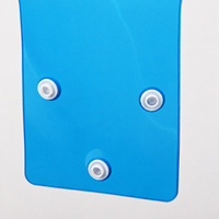 Porte-monnaie transparent en PVC avec bouton-pression, porte-clés chien de dessin animé, breloque de sac, support pour écouteurs/rouge à lèvres/cartes, ultra-léger et portable