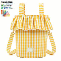 Panier de rangement suspendu pour poussette à motifs, sac de rangement pour couches, organisateur de poussette à carreaux, organisateur suspendu pour bébé