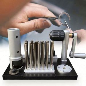 Cranked Manual Wire Winding Device Stainless Steel Wire <b>Drawing</b> Tool for Jewelry Collar <b>Small</b> Tube Tightener - Product Image 5