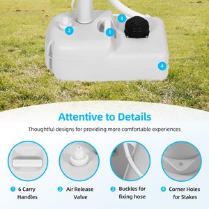 Évier <span class=keywords><strong>de</strong></span> <span class=keywords><strong>camping</strong></span> portable avec support <span class=keywords><strong>de</strong></span> <span class=keywords><strong>lavabo</strong></span> 17L et <span class=keywords><strong>lavabo</strong></span> extérieur à réservoir <span class=keywords><strong>de</strong></span> récupération 24L avec robinet à pied - Product Image 4