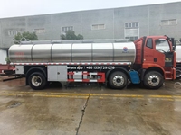Camion-citerne FAW Fuel Bowser 12000Litres 15000 Litres Camion-citerne à carburant en acier inoxydable avec distributeur