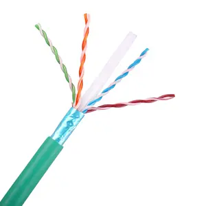 1000ft Bulk S/FTP Cat6a Cable de red 23AWG CM Cable sólido nominal Azul UTP CAT6 Cable Ethernet