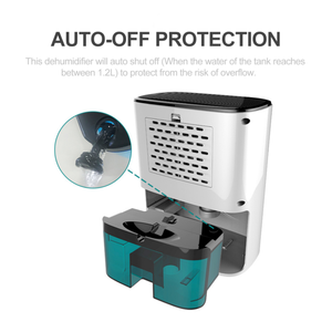 Portátil 1200ml Auto-Off Smart Home Deshumidificador Secador de aire eléctrico para coches Control de humedad del hogar OEM 20/80/42 Aire pequeño - Product Image 2