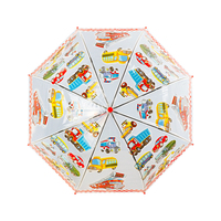 Parapluie Transparent de Sécurité en Gros pour Enfants avec Armature en Alliage et Fibres – Idéal pour la Rentrée Scolaire
