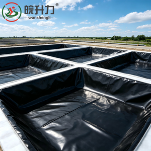 WSL Factory Vente Chaude Géomembrane Composite Un Tissu Un Film, Membrane d'étanchéité pour Bassin à Poissons et Réservoir de Traitement des Eaux Usées - Product Image 1
