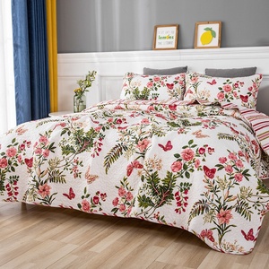 Kantha Floral colcha <span class=keywords><strong>verano</strong></span> acolchado <span class=keywords><strong>colchas</strong></span> suave cálido hogar <span class=keywords><strong>colchas</strong></span> <span class=keywords><strong>de</strong></span> China <span class=keywords><strong>de</strong></span> exportación <span class=keywords><strong>de</strong></span> lujo al por mayor - Product Image 4