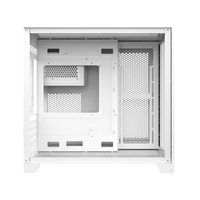 Boîtier de PC Gamer Cube Mid Tower en Alliage d'Aluminium avec Vue sur la Mer, Conception de Réservoir à Poissons, Personnalisable avec Logo, pour Ordinateur de Bureau MATX