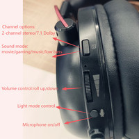 Gaming-Kopfhörer mit RGB Over-Ear Kabelgebundenes Headset mit ENC Geräuschunterdrückung Abnehmbarem Mikrofon Aluminium-Kopfbügel Verstellbar