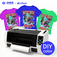 Impresora de Inyección de Tinta A3 DTF de Alta Velocidad de 30 cm, Directo a Película PET con Circulación de Tinta Blanca para Producción de Camisetas
