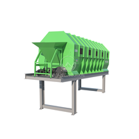 Machine à tamiser à tambour motorisé série GTS avec une productivité élevée, une longue durée de vie, en acier au carbone, puissance de 15 kW
