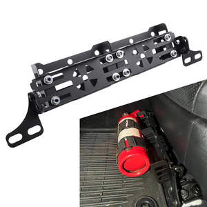 Organisateur latéral de siège de voiture en alliage d'aluminium noir, plateau de rangement pour Toyota Tacoma 05-23 Lexus GX460 - Product Image 1