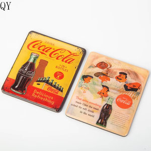 Imán de nevera moderno vintage de hojalata YY, diseño tradicional rectangular, pegatinas magnéticas duraderas - Product Image 1