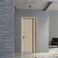 Porte en bois minimaliste MDOOR sans peinture, antibactérienne, avec finition ignifuge, garantie 3 ans, pour chambre et usage résidentiel