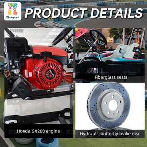 Zhuoyuan Commercial Go Kart para niños Adultos Alquiler Go Carts Gas Powered Petrol Recreational Karting Car para el lugar - Product Image 4