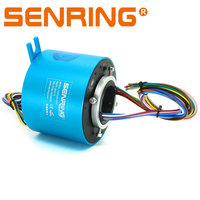Anneau collecteur traversant 6/12 canaux 2A/5A/10A, connecteur rotatif creux, trou de 5-38,1 mm, anneaux conducteurs