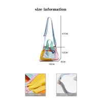 Nylon multicolore fille boulette petits pains nouveau Design dame sac fourre-tout pliable femmes simple épaule sac à bandoulière en gros