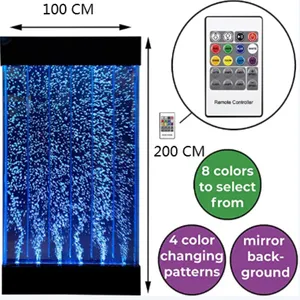 Напольный светодиодный настенный экран с водяными пузырями, изменение цвета RGB, динамический водяной пузырь, стойка для отелей, настенная перегородка