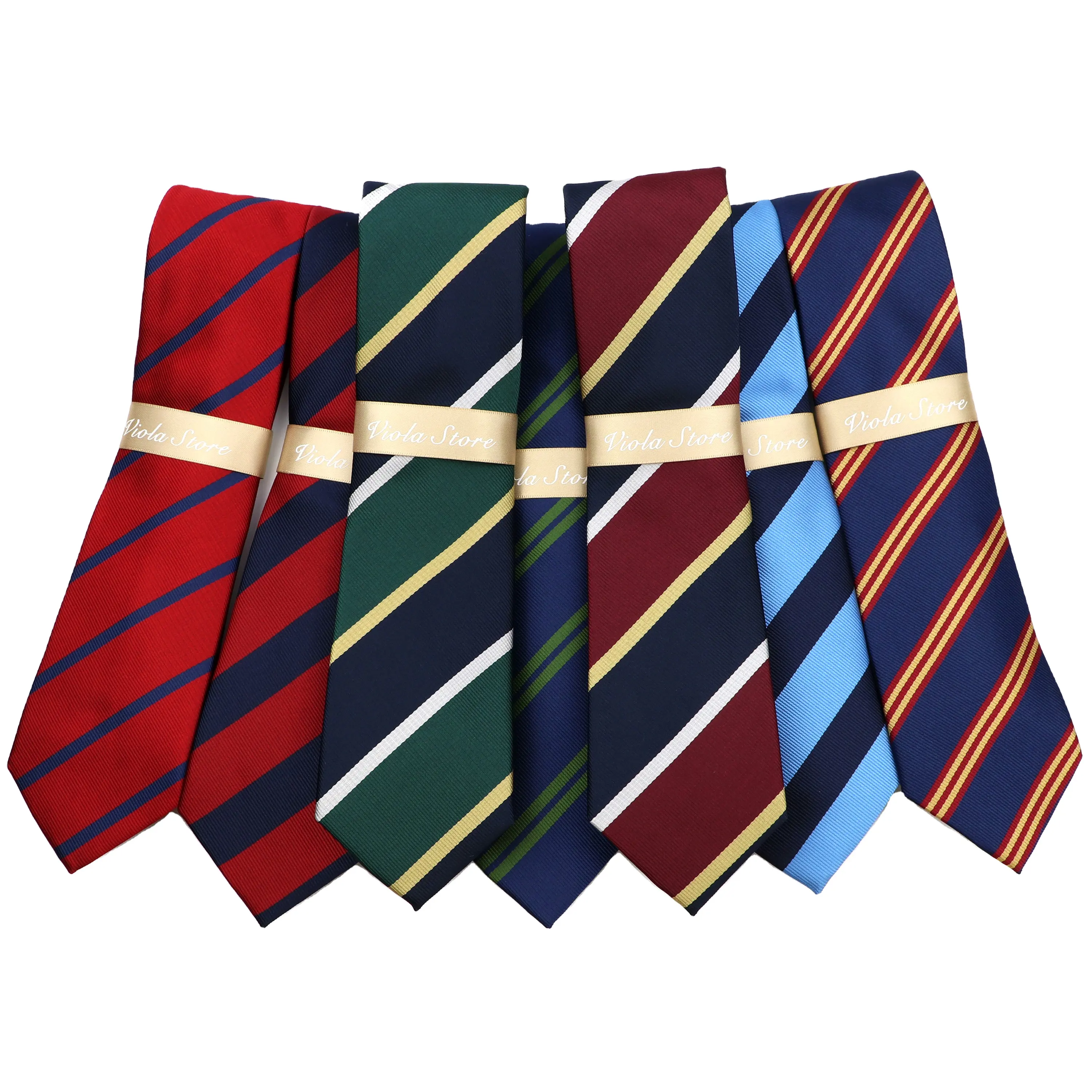 29 Colors Striped Tie 7.5cm Polyester Young Men Red Blue Green Navy Necktie Suit Casual Formal Daily Cravat Quality Accessory