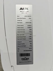 <span class=keywords><strong>Climatisation</strong></span> murale <span class=keywords><strong>split</strong></span> AUX 1 tonne 12000 BTU Tropical T3 pour l'Irak, unité de <span class=keywords><strong>climatisation</strong></span> domestique, mini <span class=keywords><strong>split</strong></span>, onduleur CC, Wifi intelligent A+++ - Product Image 2