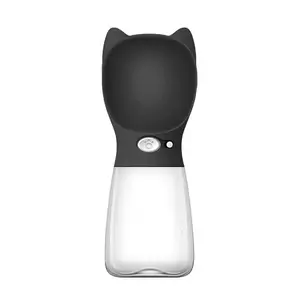 Online Wholesale Large Water Bottle Black Dogs for Dog Smart Pet Stocked Portable Dog Water Bottle Plastic White Products